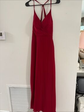 Women’s Lavetir red Gown Dress Size 8 NWT